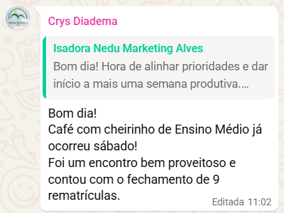 Depoimento do Centro Educacional de Diadema